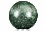 Polished Fuchsite Sphere - Madagascar #349702-1